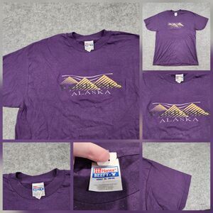 VTG 90s Fairbanks Alaska Pyramids Mens XL Deadstock Tourist Destination T Shirt‎